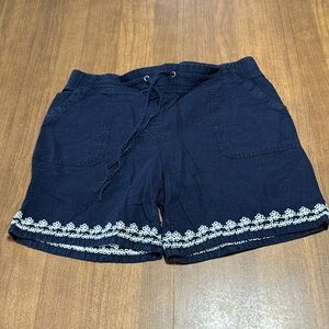 Talbots Dark Blue Shorts with White Detailing










Black-20-25